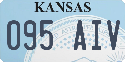 KS license plate 095AIV