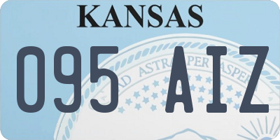 KS license plate 095AIZ