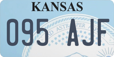 KS license plate 095AJF