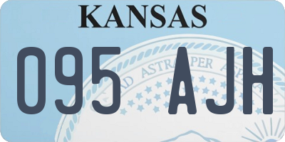 KS license plate 095AJH