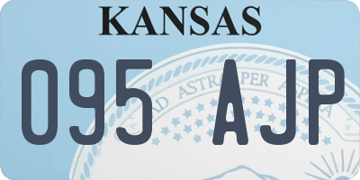 KS license plate 095AJP