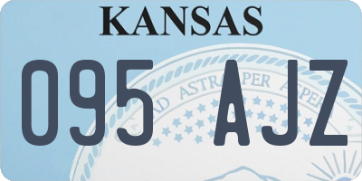 KS license plate 095AJZ