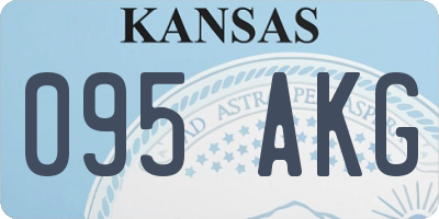KS license plate 095AKG
