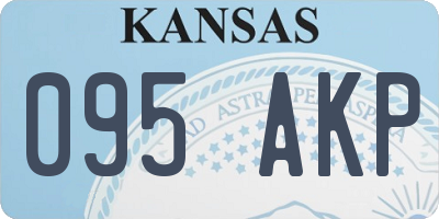 KS license plate 095AKP