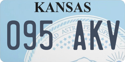 KS license plate 095AKV