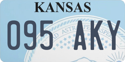 KS license plate 095AKY