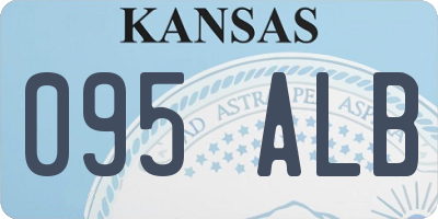 KS license plate 095ALB