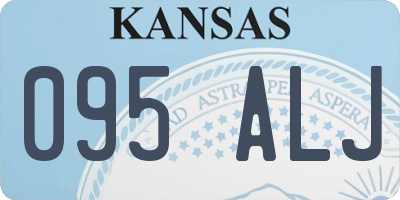 KS license plate 095ALJ