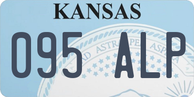 KS license plate 095ALP