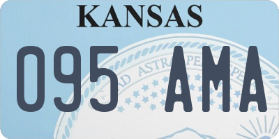 KS license plate 095AMA