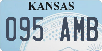KS license plate 095AMB
