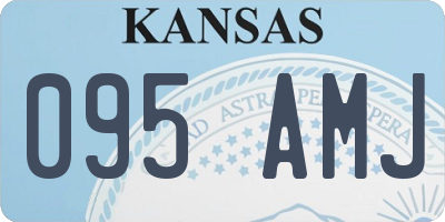KS license plate 095AMJ