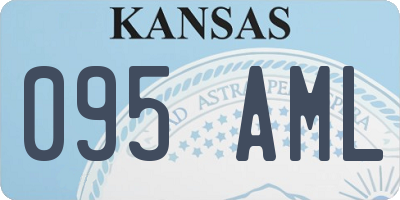 KS license plate 095AML