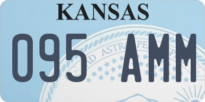 KS license plate 095AMM
