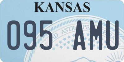 KS license plate 095AMU