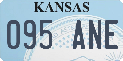 KS license plate 095ANE