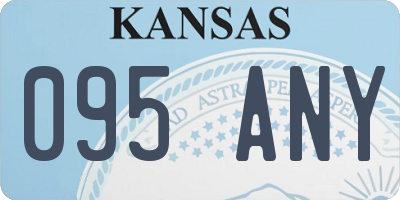 KS license plate 095ANY