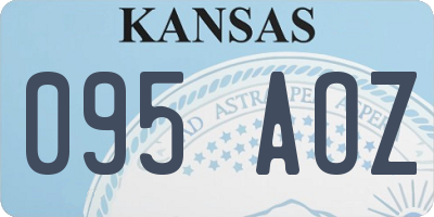 KS license plate 095AOZ