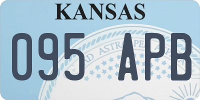 KS license plate 095APB