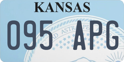 KS license plate 095APG