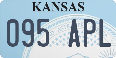 KS license plate 095APL