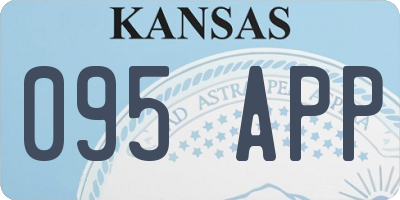 KS license plate 095APP