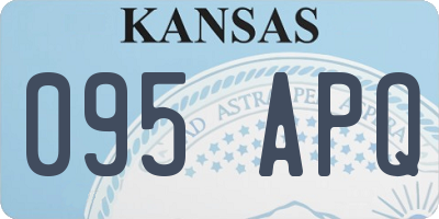 KS license plate 095APQ