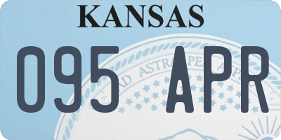 KS license plate 095APR