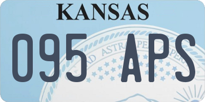 KS license plate 095APS