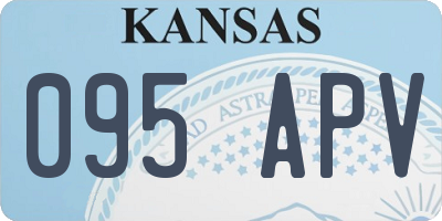 KS license plate 095APV