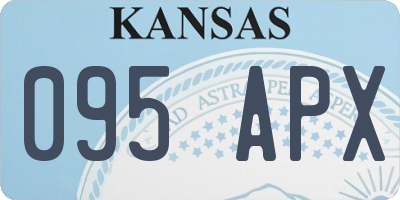 KS license plate 095APX