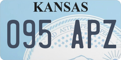 KS license plate 095APZ