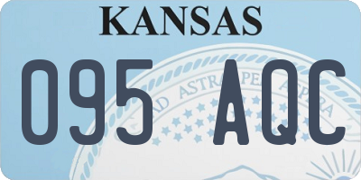 KS license plate 095AQC