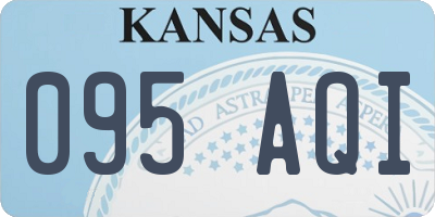 KS license plate 095AQI