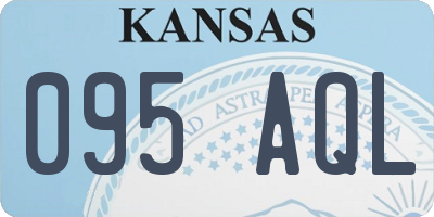 KS license plate 095AQL