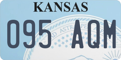 KS license plate 095AQM
