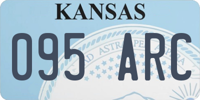 KS license plate 095ARC