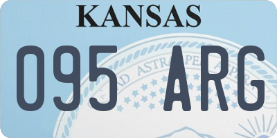 KS license plate 095ARG