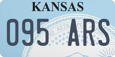 KS license plate 095ARS