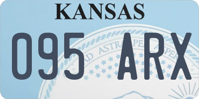 KS license plate 095ARX