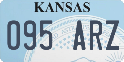 KS license plate 095ARZ