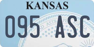 KS license plate 095ASC