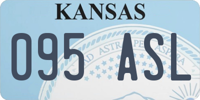 KS license plate 095ASL