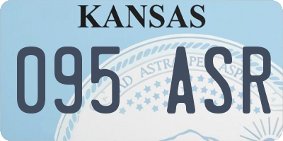 KS license plate 095ASR