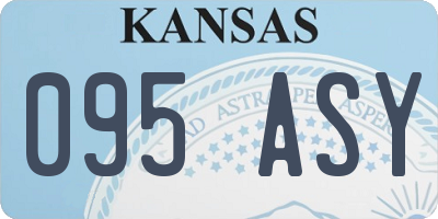KS license plate 095ASY