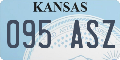 KS license plate 095ASZ