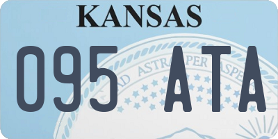 KS license plate 095ATA