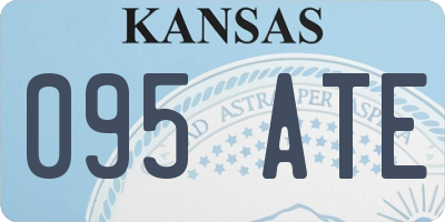 KS license plate 095ATE