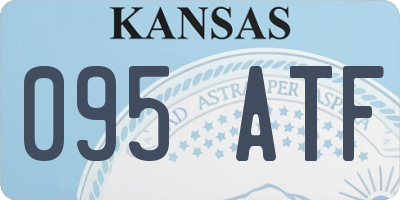 KS license plate 095ATF