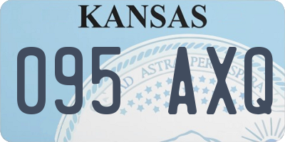 KS license plate 095AXQ